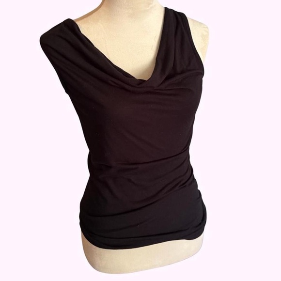 Mossimo Supply Co. Tops - Vintage Y2K Mossimo Black Cowl Neck Sleeveless Top - Small